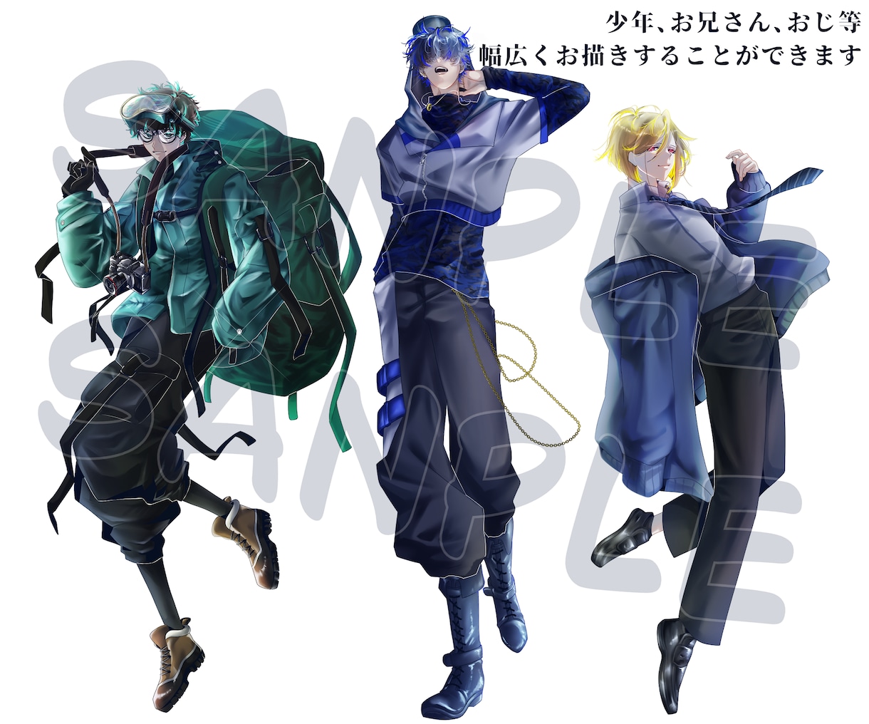 TRPG立ち絵を制作致します 少年少女、成人男女等、様々なキャラクターをお描きします。 イメージ4