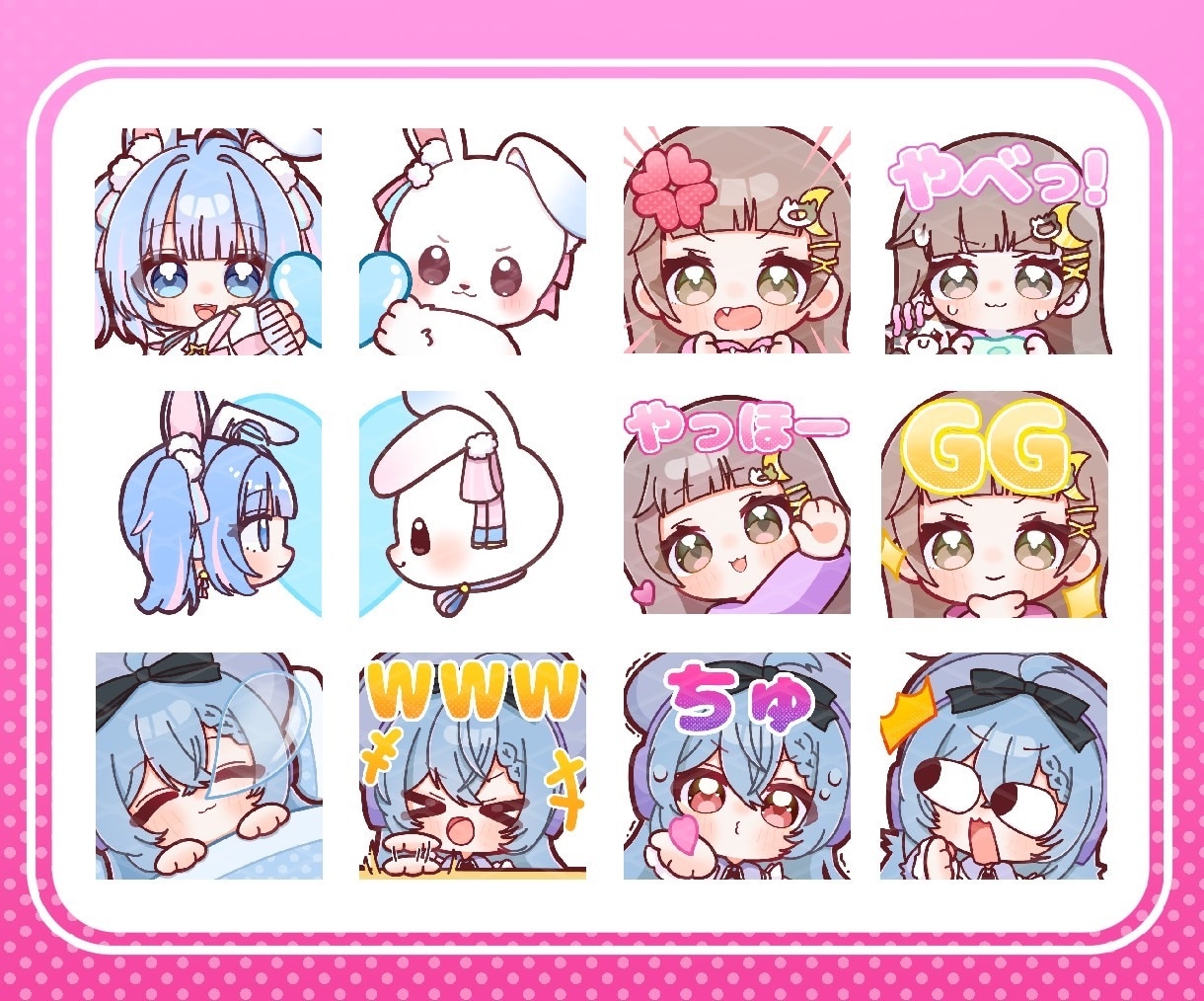 Twitch・YouTubeスタンプ制作いたします 商用利用込！1点1000、1500〜 イメージ6