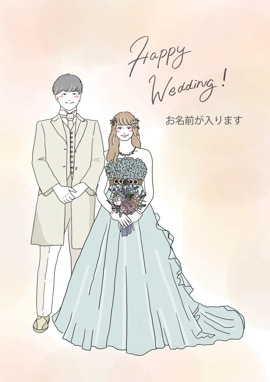 かわいいおしゃれなウェルカムボード描きます 夫婦の雰囲気が伝わるイラストにしたい方へ♪ イメージ3