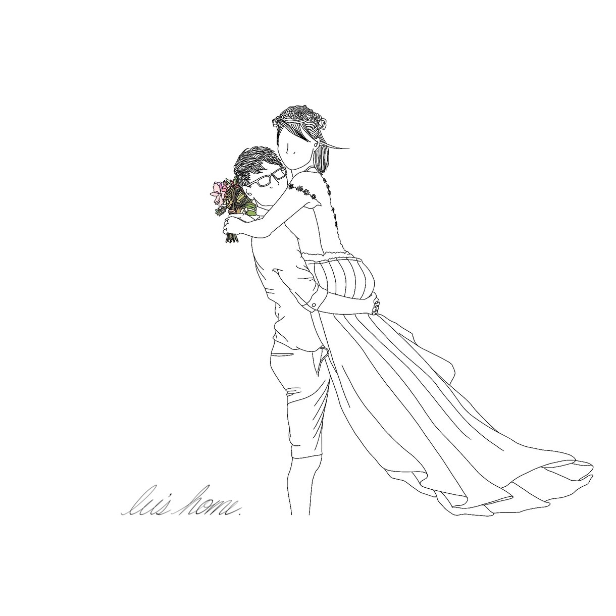 お写真を元にシンプルイラストを描きます 最短1日〜お写真のイラスト化です。商用利用無料！ イメージ1