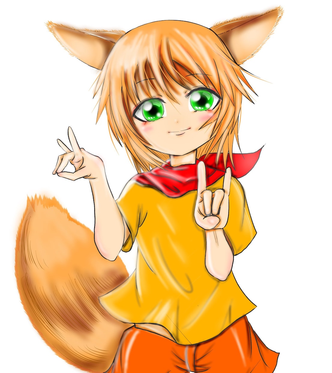 アニメ風の全身立ち絵を描きますます 衣装の描き込みと光るエフェクトが得意です イメージ8