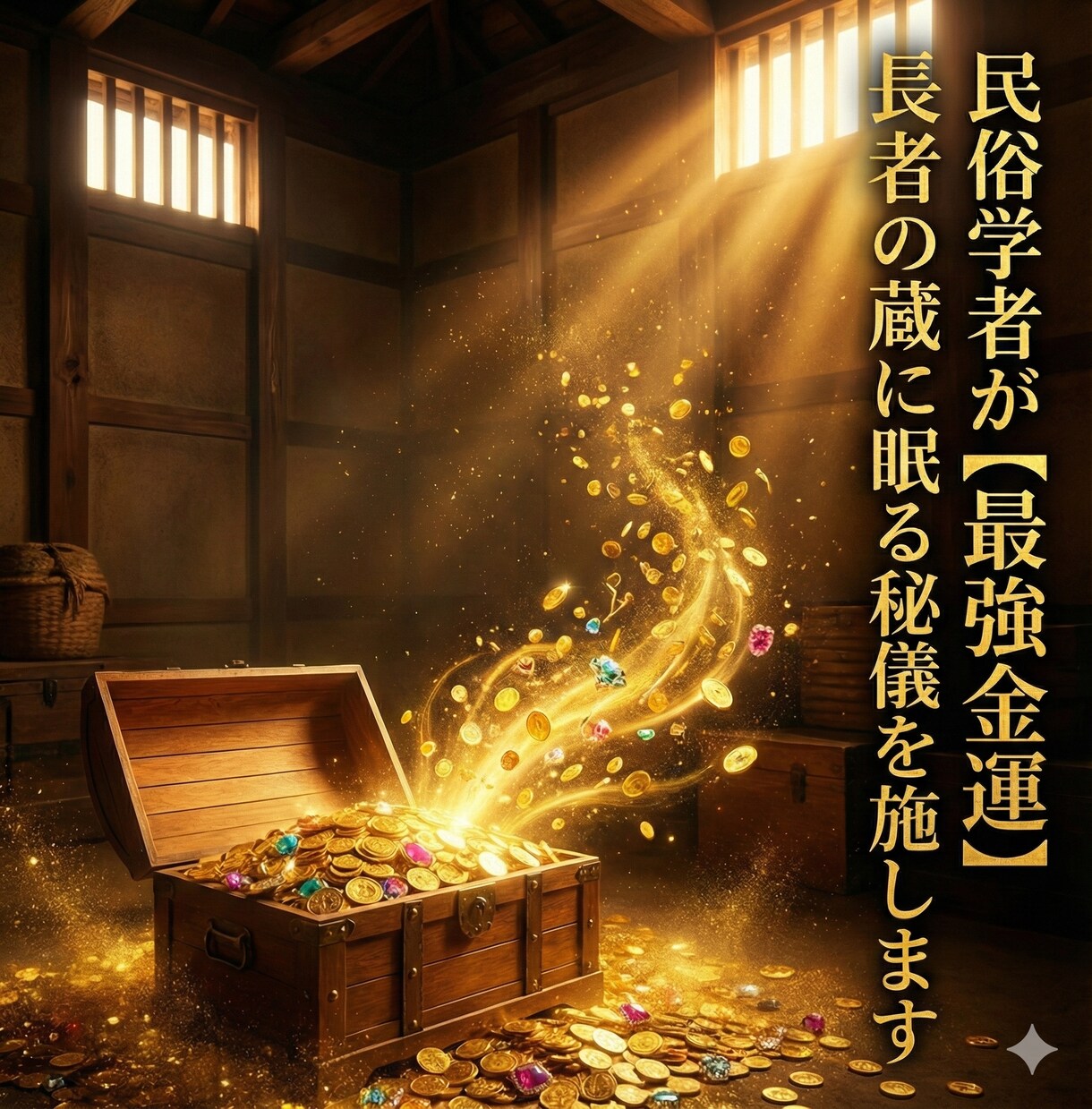 民俗学の本格作法でお金の負の連鎖を論理的に断ちます なぜあの家は栄える？華族の「富の継承儀礼」を再現します イメージ2