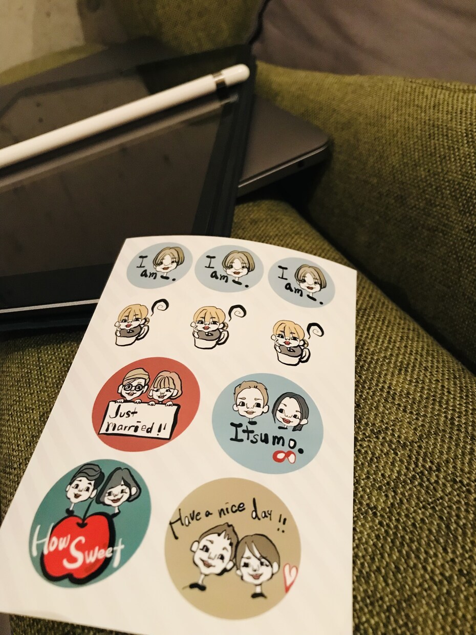 シンプルなイラストタッチの似顔絵を描きます 友人、恋人そしてご自身への贈り物にKWAII作品をどうぞ イメージ6
