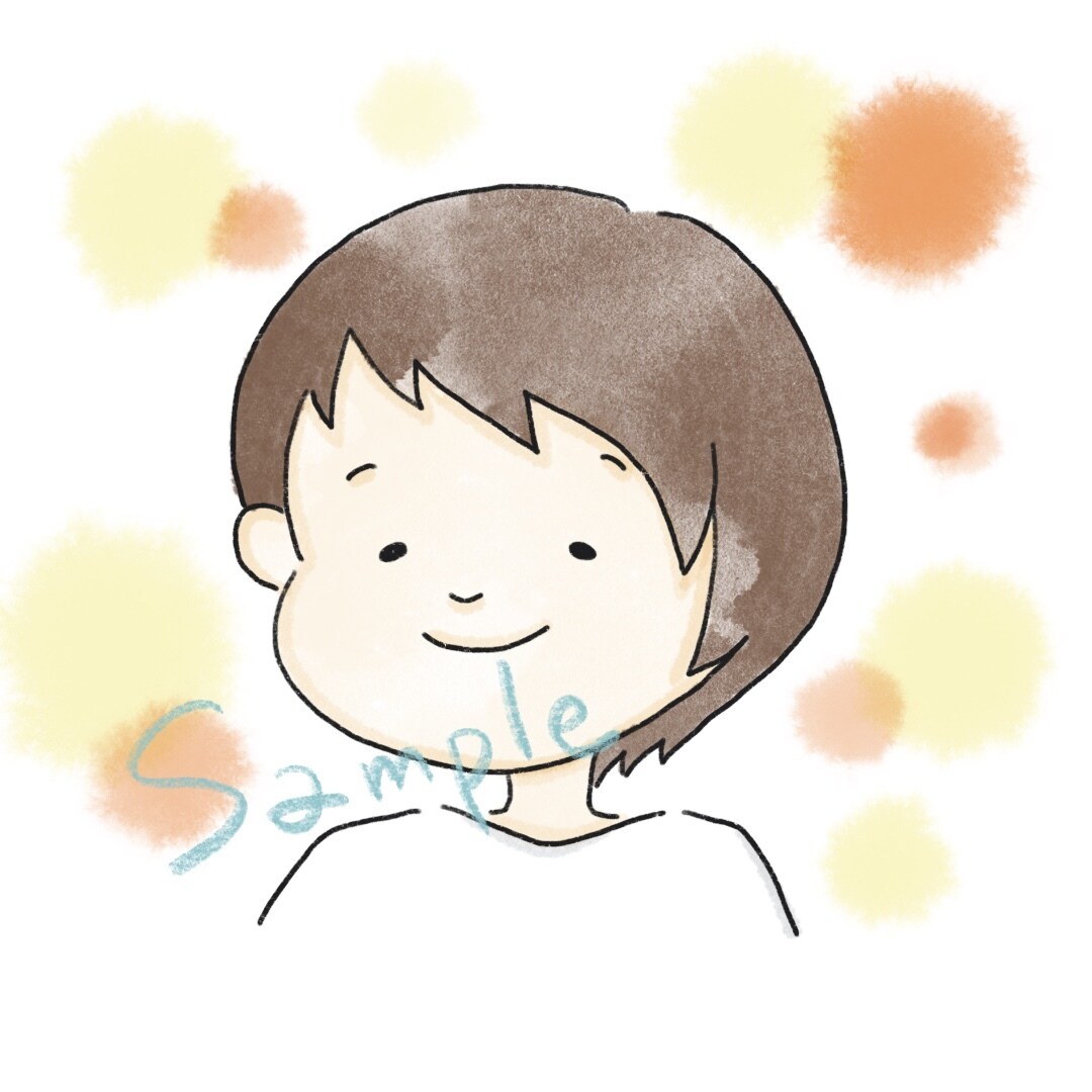 似顔絵アイコン描きます SNSなどにどうぞ♪優しいテイスト イメージ1