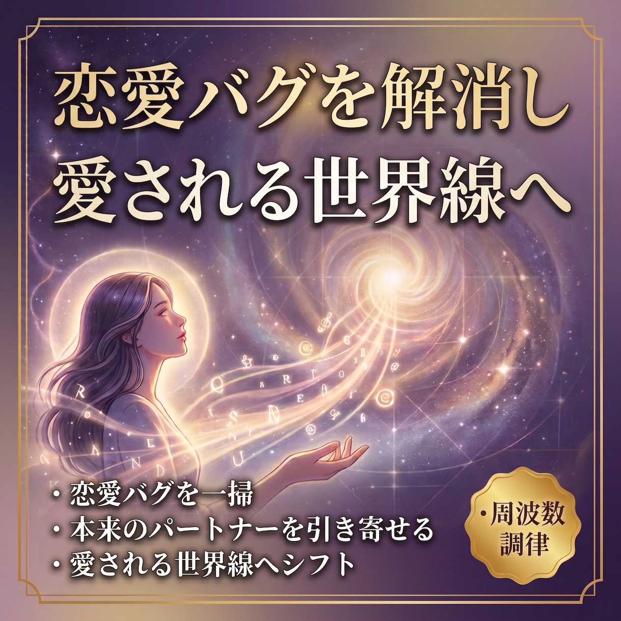 あなたの恋愛バグを解消し愛される世界線へ導きます 【高次元適合診断】魂の真名で紐解く恋愛周波数バグ解読鑑定 イメージ1