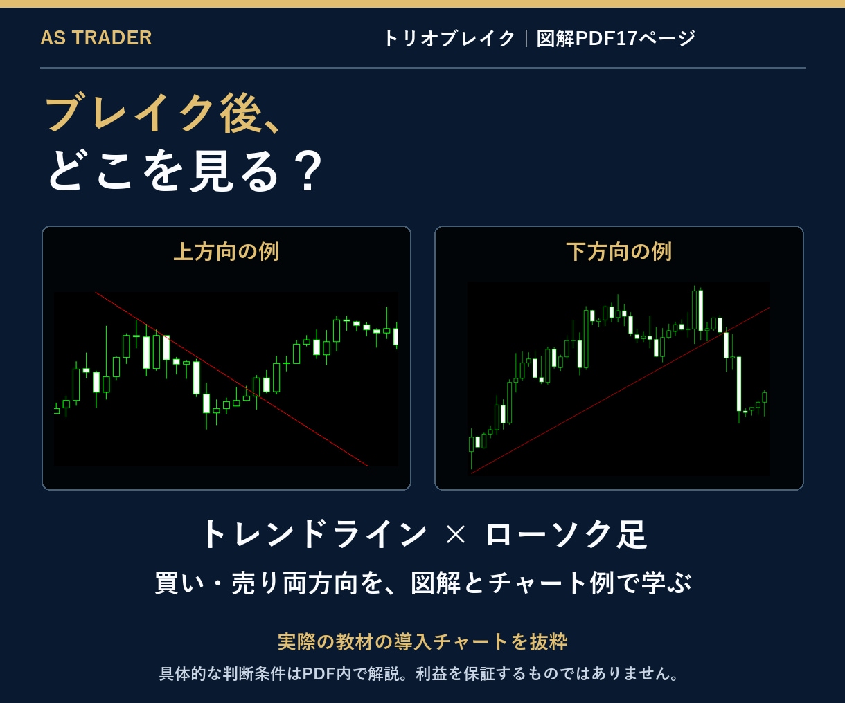 FXブレイクアウト手法をPDFで解説します ブレイク後に何を確認する？｜図解で判断と見送りを学ぶ イメージ2