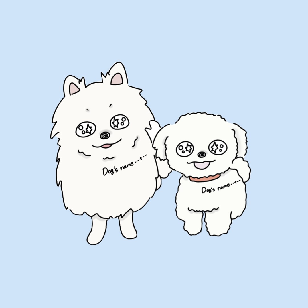 キラキラおめめのペットイラスト描きます キラキラおめめの可愛すぎるペットのイラストお描きします イメージ1