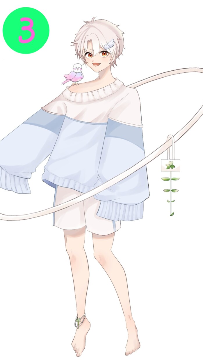 画面映え全身立ち絵を描きます ポーズから背景までこだわって制作致します！ イメージ4
