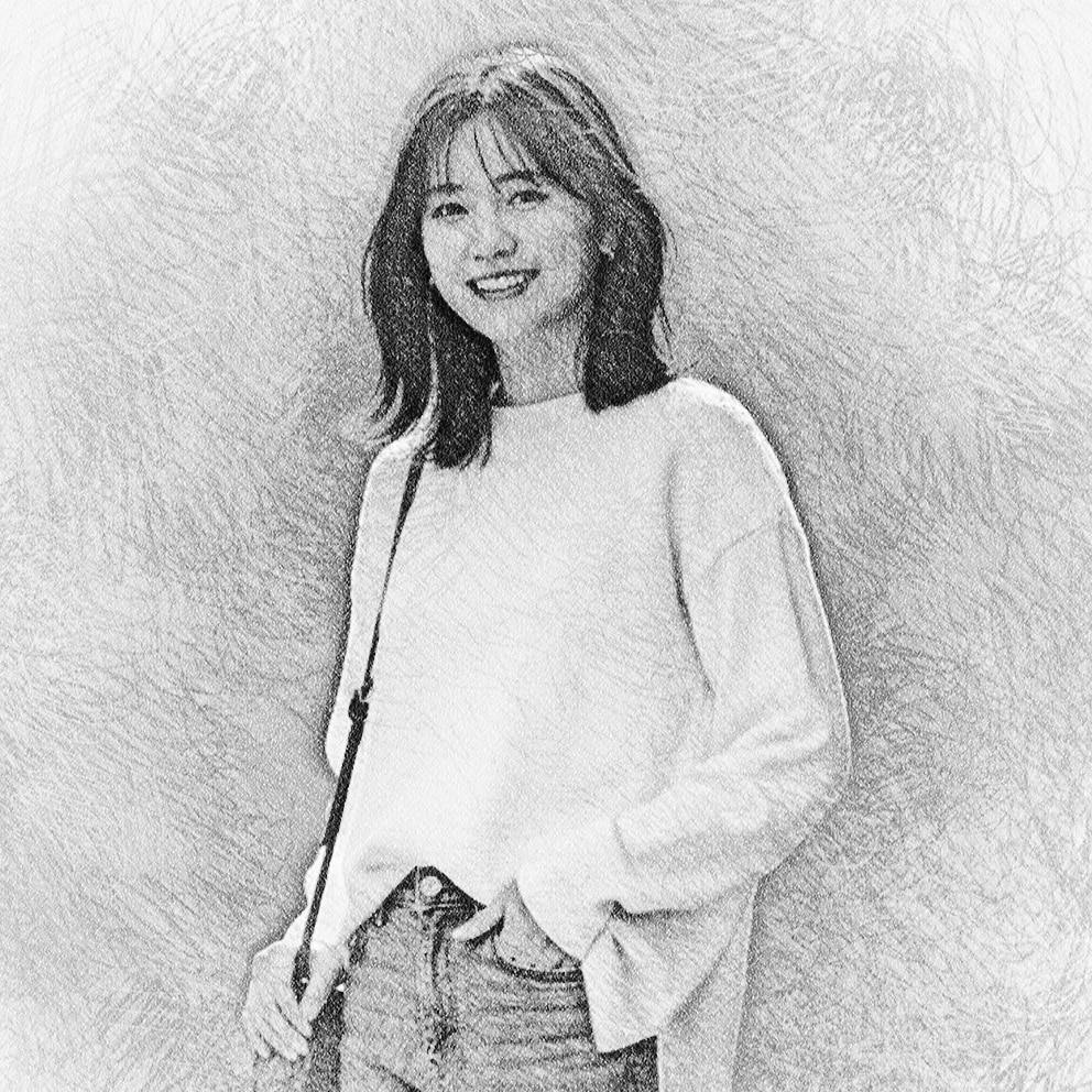 思い出のお写真を鉛筆画風イラストにします 大切な一枚を温かみのある手描き風に イメージ3