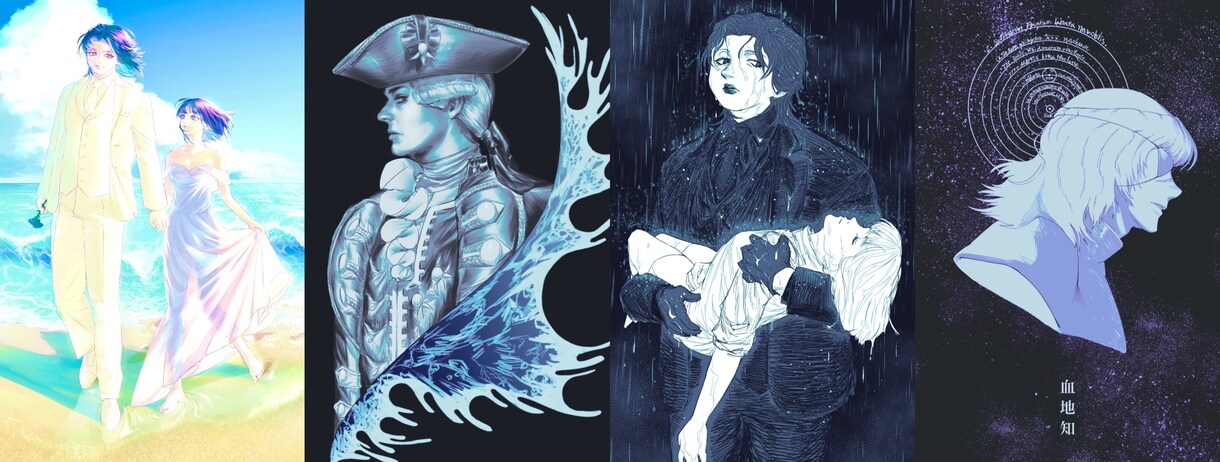 一枚絵･立ち絵･アイコン･ヘッダー描きます 西洋絵画のような美しいイラスト作成 イメージ2