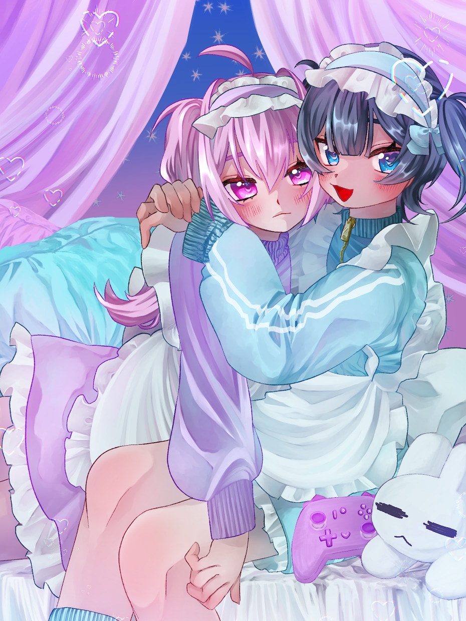 アイコン/サムネイル/立ち絵/一枚絵作成いたします 重厚感ありつつキュートでポップな厚塗りイラスト制作します！ イメージ1