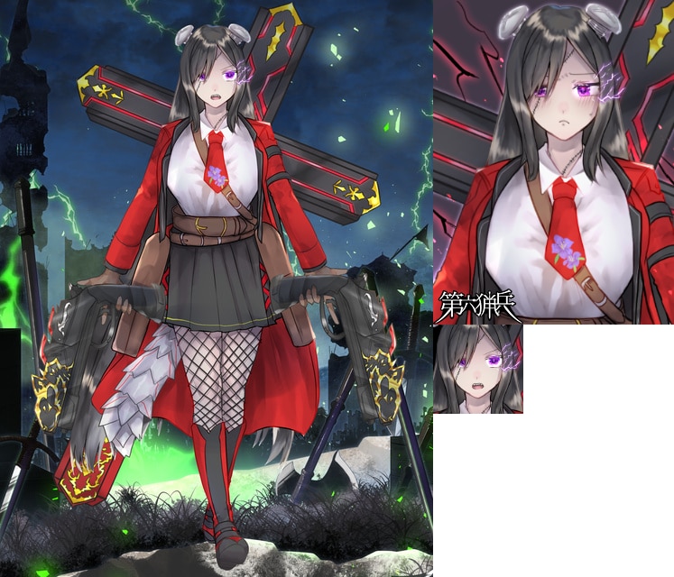 キャラクター立ち絵描きます 表情差分6種付！TRPGやゲームの立ち絵が欲しい方必見！ イメージ6