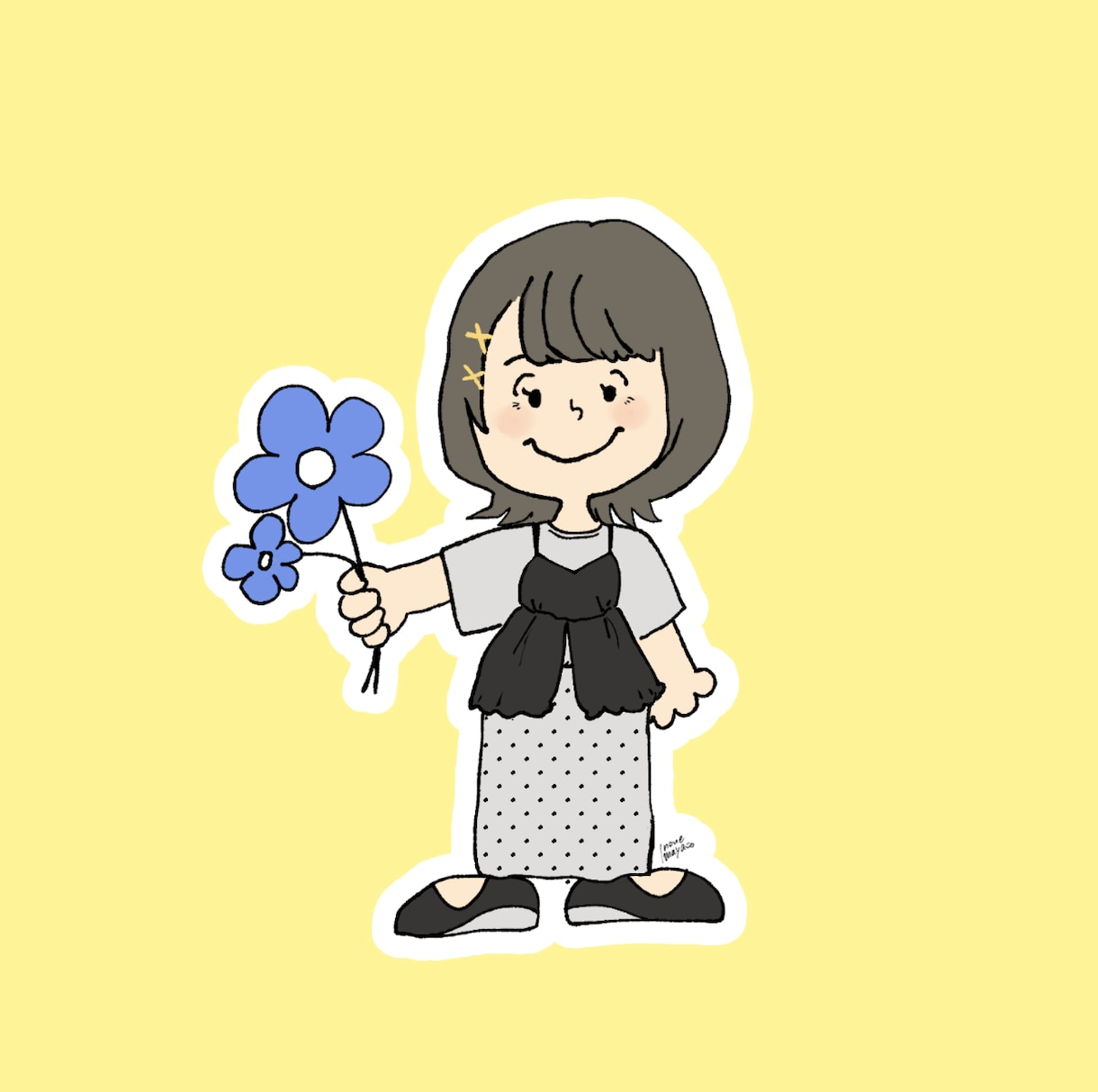 ピーナッツ風✴︎あったかい似顔絵アイコン描きます スヌーピーのようなコミック風のタッチで似顔絵を描きます イメージ1