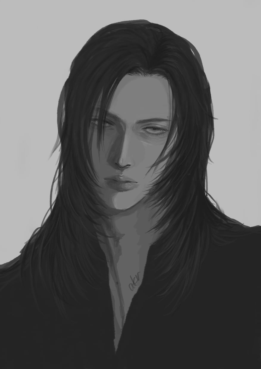 ご自身をイラスト化！モノクロ人物描きます リアル系イラスト/オシャレなアイコンにしたい方へ◎ イメージ4