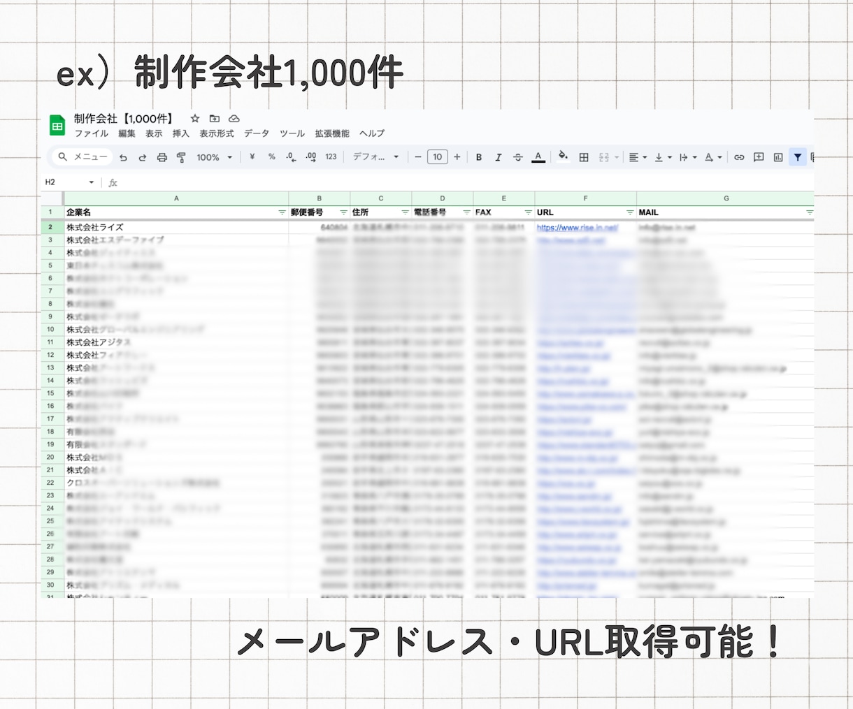 営業先リストをターゲット絞って作成します 【全国OK】業種やエリア問わず取得！ イメージ4