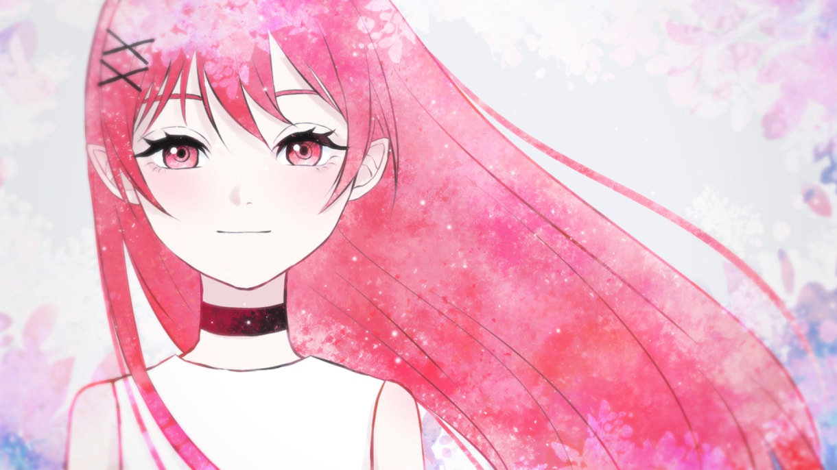 シンプル・透明感あるイラストを描きます きれいめ１枚絵✦人物・背景どちらも可能です◎ イメージ10