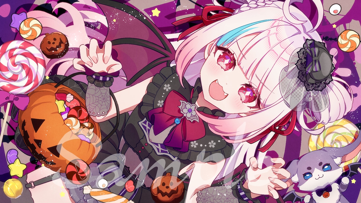 商用利用無料★かわいいアニメ系絵でイラスト承ります サムネイル・グッズ等の一枚絵やキービジュアルなどに イメージ4