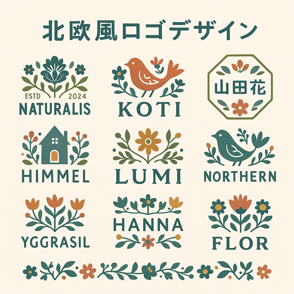 女性向けロゴ作成   を致します 北欧/パステル/和柄可愛い・優しい雰囲気のロゴを作ります イメージ6
