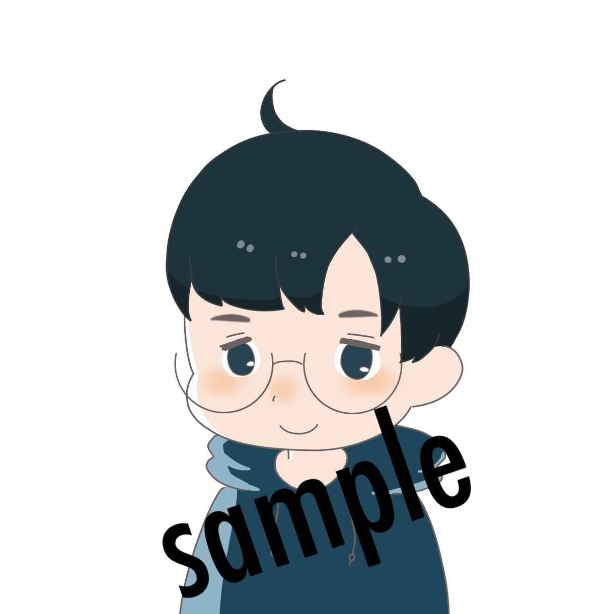 あなただけのアイコンお描きします ゆるい優しめのタッチであなたのアイコンお作りします♪ イメージ2