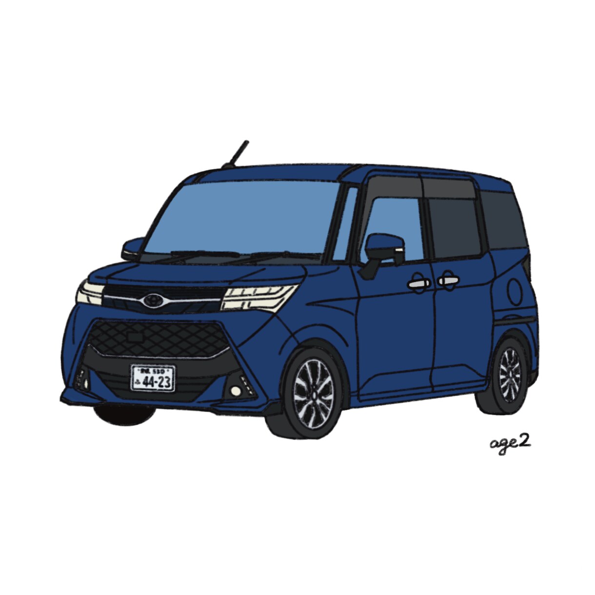あなたの愛車のポップなイラスト作成します 〜LINE等SNSのアイコン画像に〜オリジナルTシャツに〜 イメージ1
