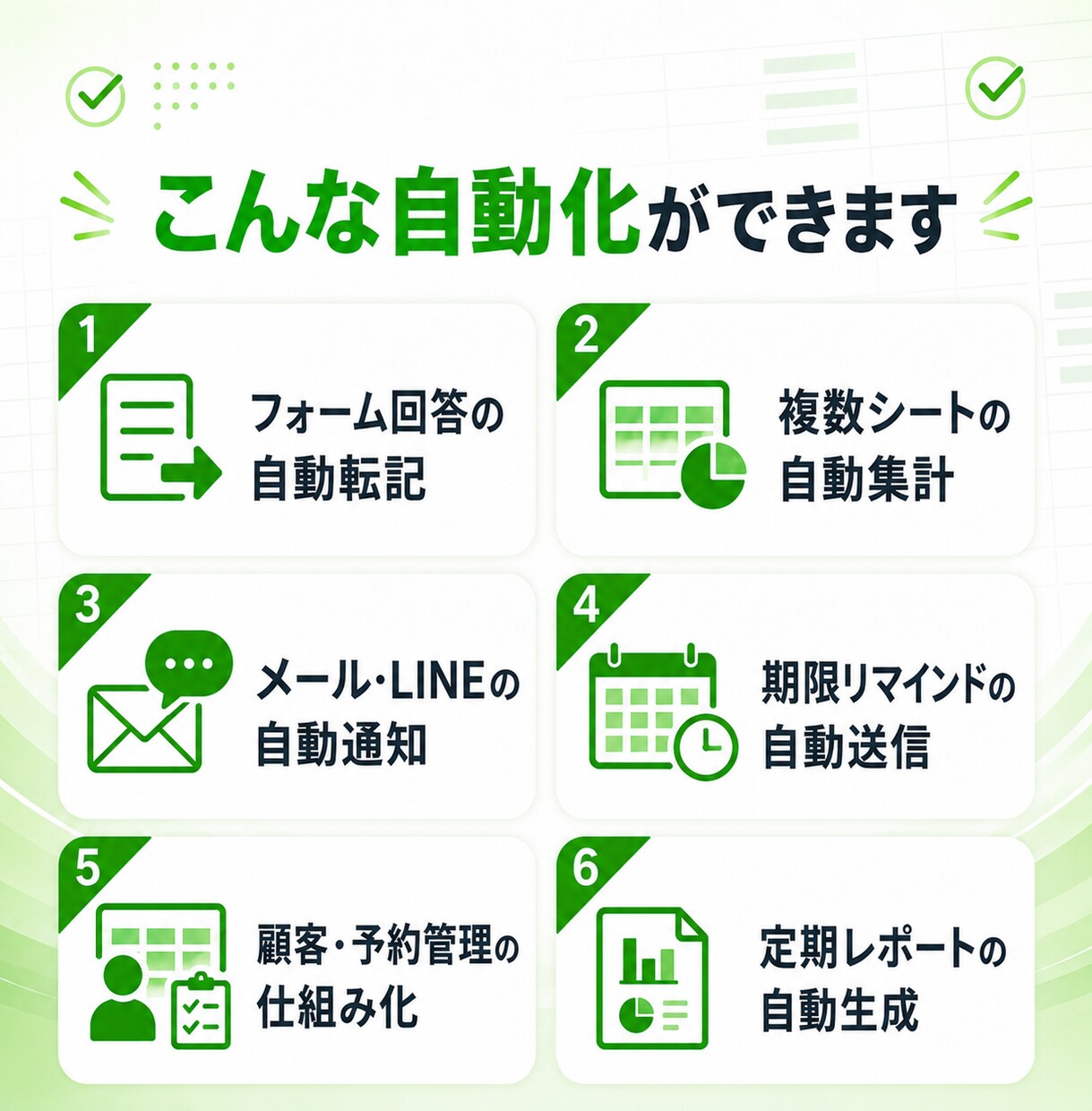 GASでスプレッドシート業務を自動化します 転記・集計・通知の手作業を最短3日でゼロに イメージ3