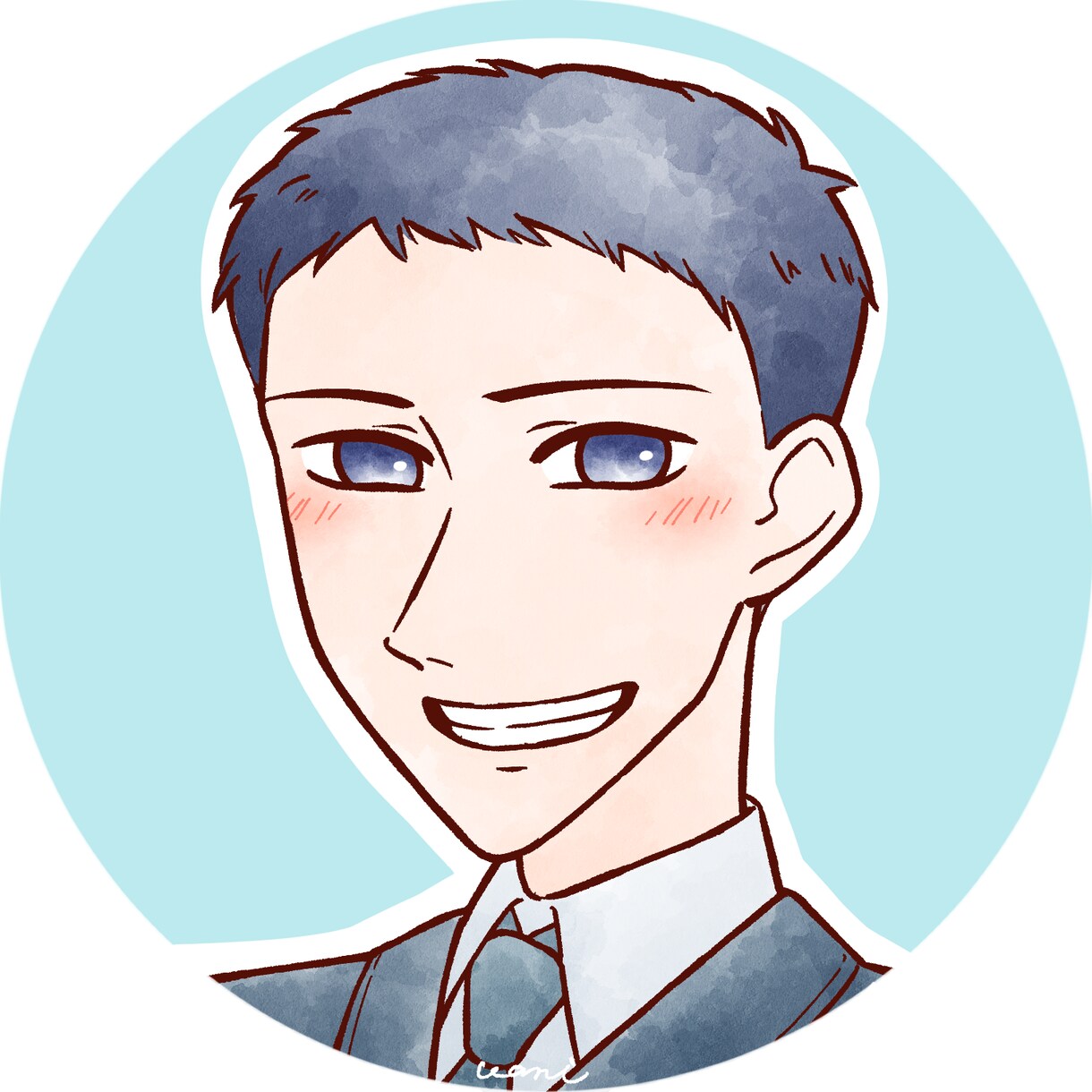 好印象な親しみやすいアイコンお描きします ビジネスにもおすすめな温かみのある水彩風イラスト イメージ2