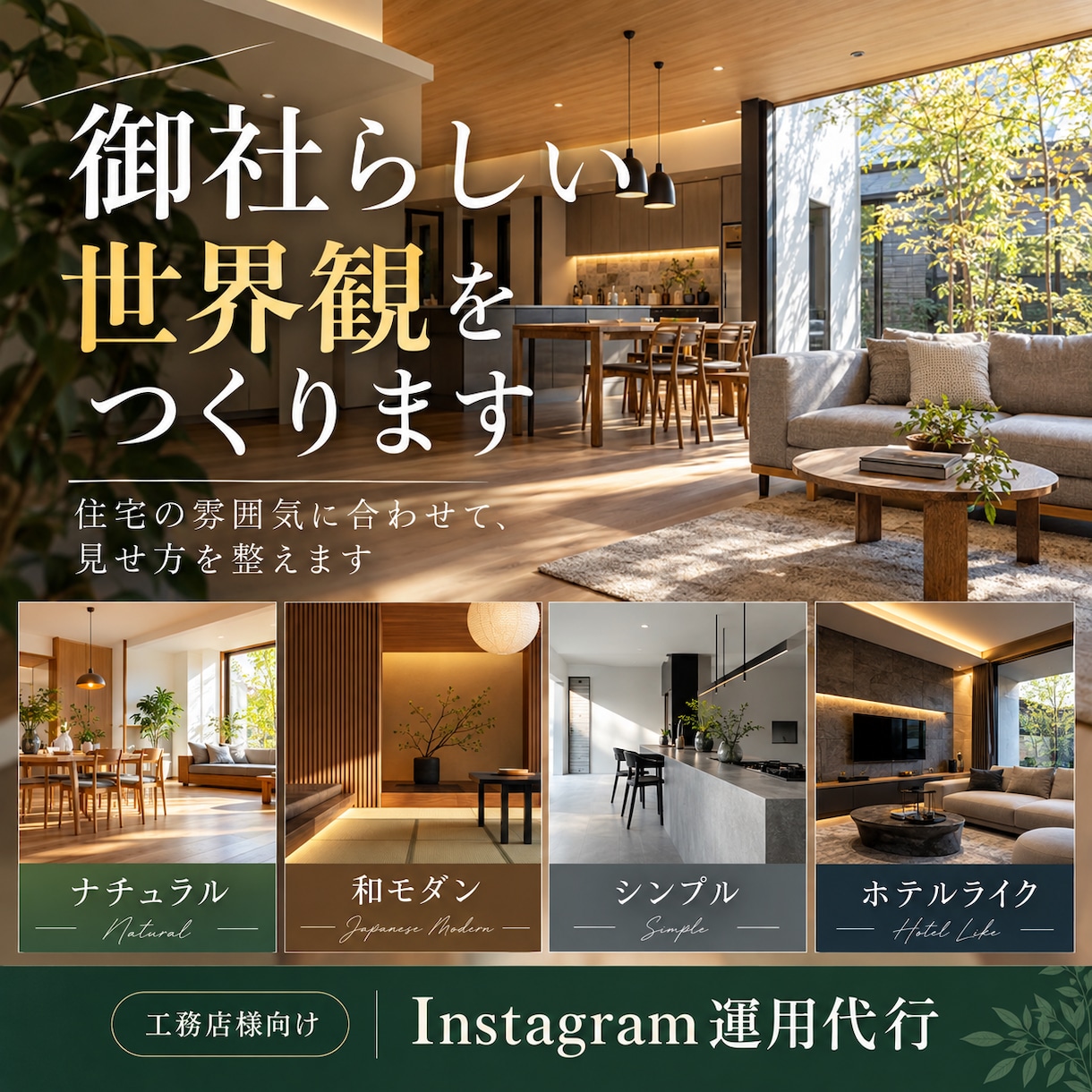 工務店様・HM様専門｜インスタ運用・投稿代行します 企画・デザイン・文章作成・投稿までまとめてお任せいただけます イメージ6
