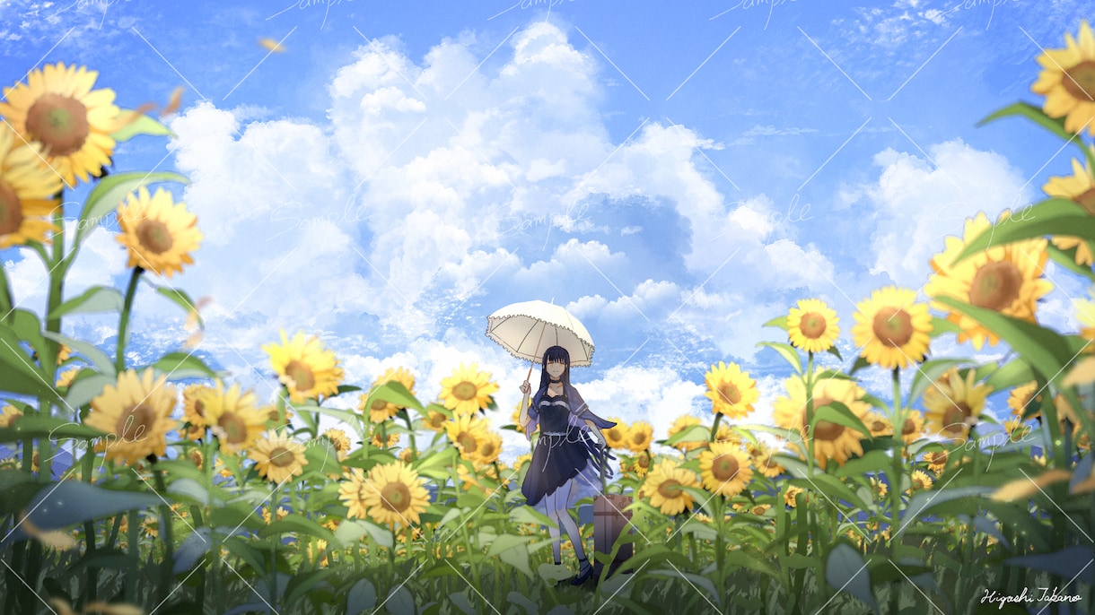 MV用、歌ってみた用の背景イラストを描きます 綺麗で切ないMV用イラストを制作いたします！ イメージ9