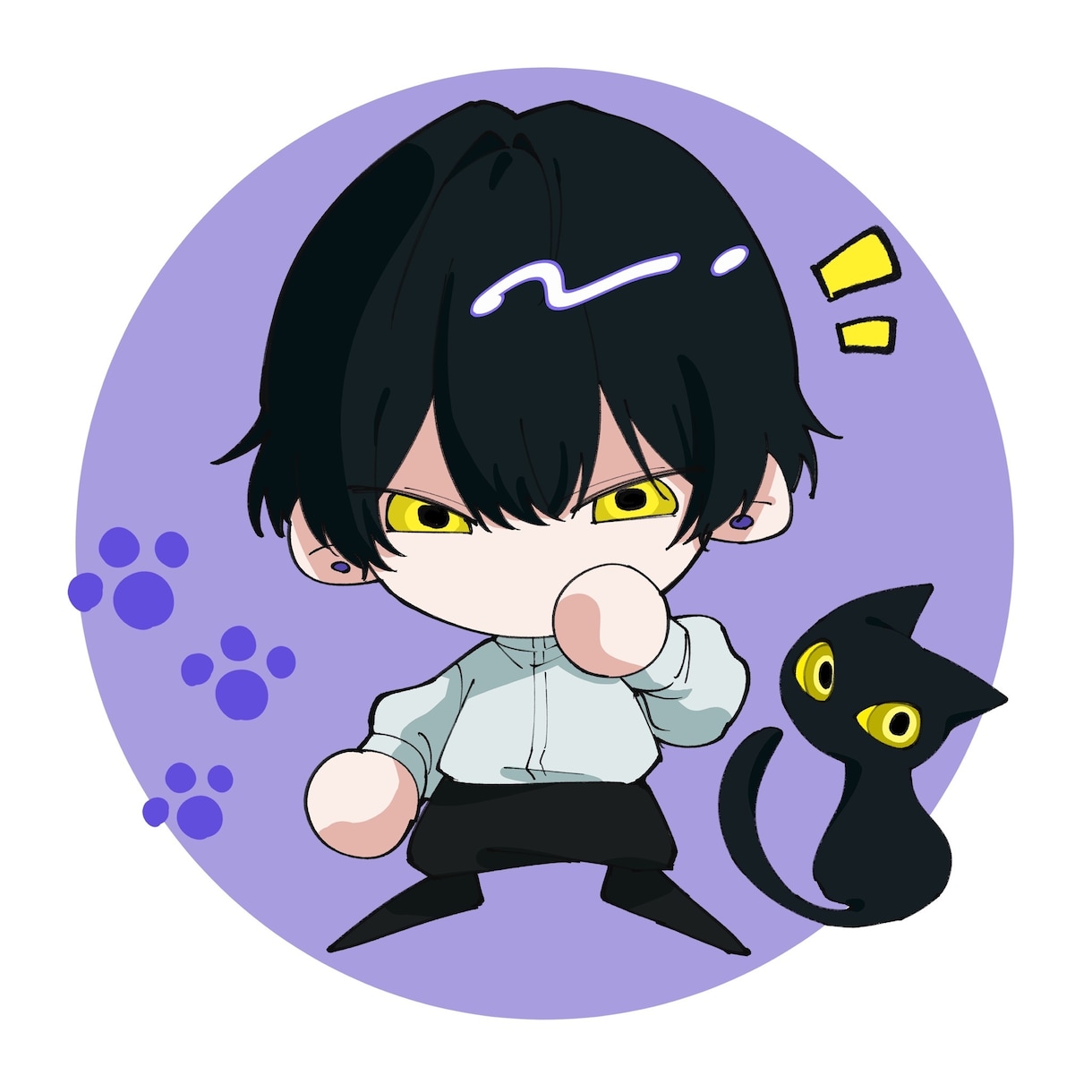 SNSアイコン用にミニキャライラストを描きます あなたのキャラのかっこいい・可愛い魅力をここに凝縮！ イメージ1