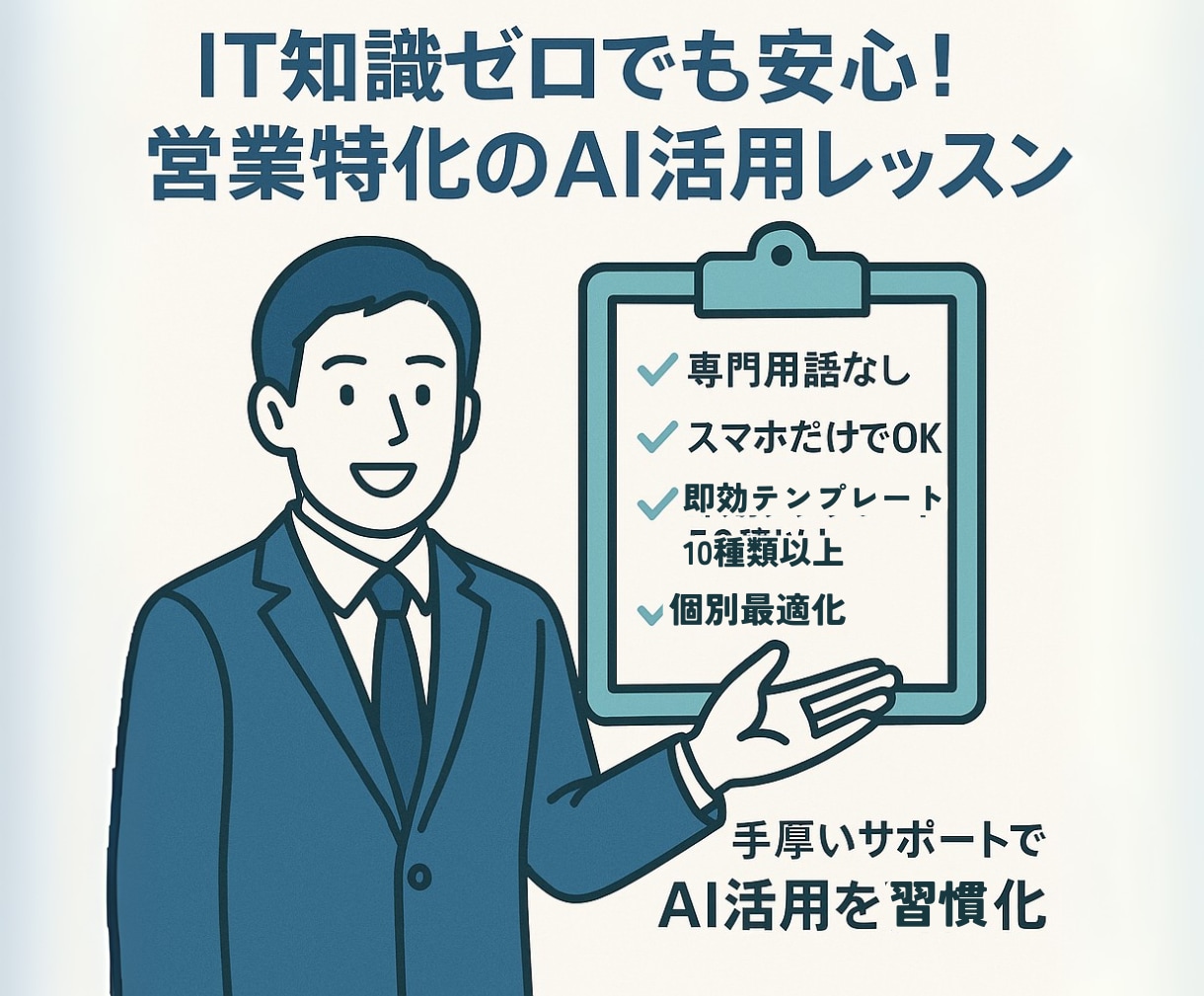 IT苦手営業マン必見！AI活用できるようにします IT知識ゼロでも即日から使える営業特化AI活用術を伝授！！ イメージ5