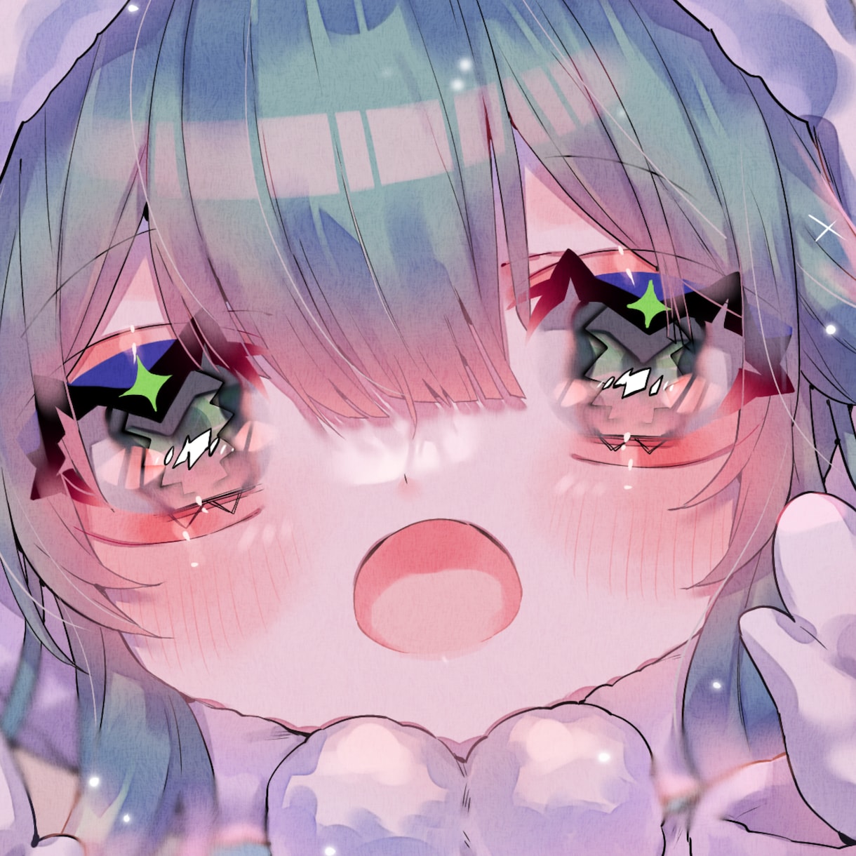キラキラ透明なアイコン描きます 透明感たっぷりのアイコンならお任せ！他サービスにて実績多数！ イメージ1