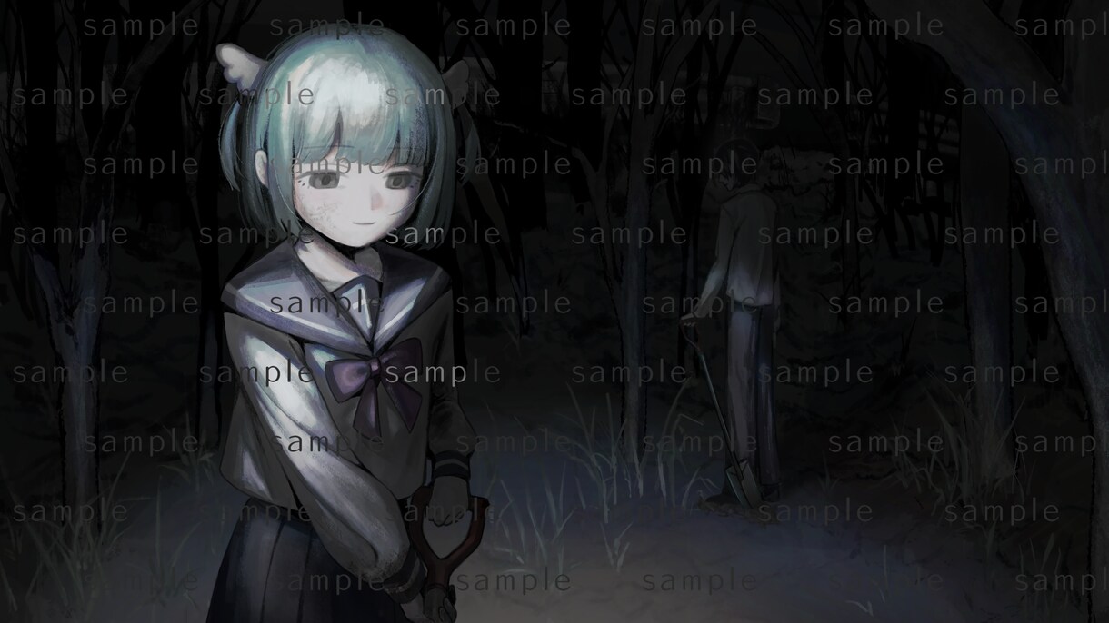 あなただけの世界観でイラストお描きします ／アンニュイ／ダーク／耽美／退廃的／儚い イメージ3