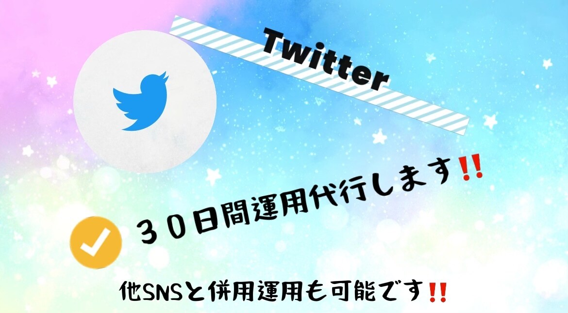 ３０日間◆1からでもTwitter運用代行します ３０日間Twitterをフォロワーゼロから運用します！ イメージ1
