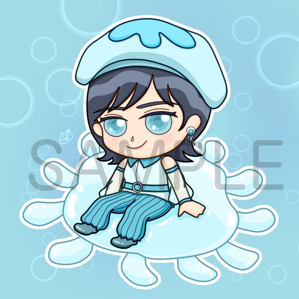 ミニキャラ(SD)アイコン【全身】描きます 「全身」構図のミニキャラアイコンを.☆.｡.:*・° イメージ2