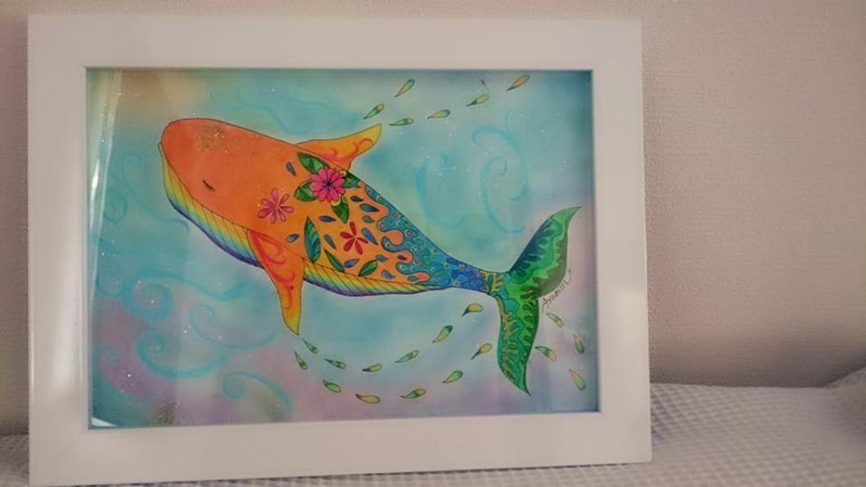 あなたを癒す、あなただけのクジラを描きます 不安、イライラから解放してくれるクジラの癒しが救います イメージ2