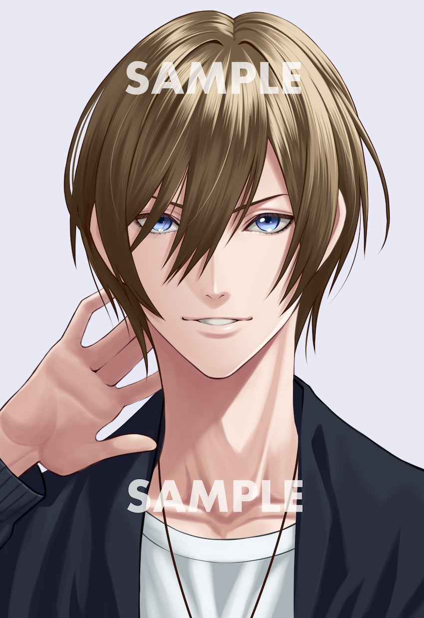 キレイ系男子のアイコン&BUイラスト販売します SNSのアイコンやヘッダーにいかがですか。 イメージ2