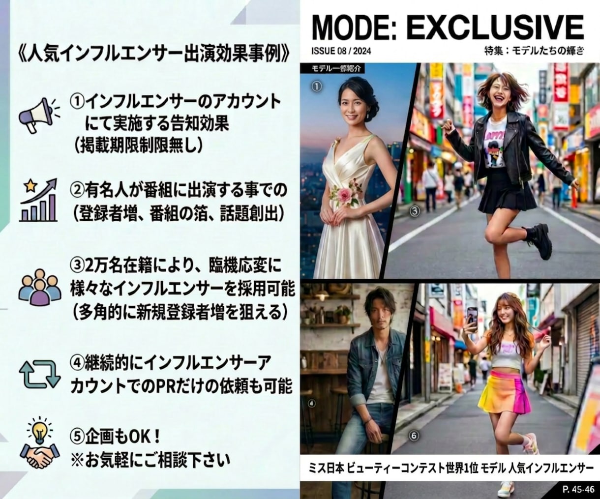 多種多様な有名人にYouTube出演依頼出来ます 新規ファン・番組の箔を手に/1000万再生多数/ココナラ三冠 イメージ5