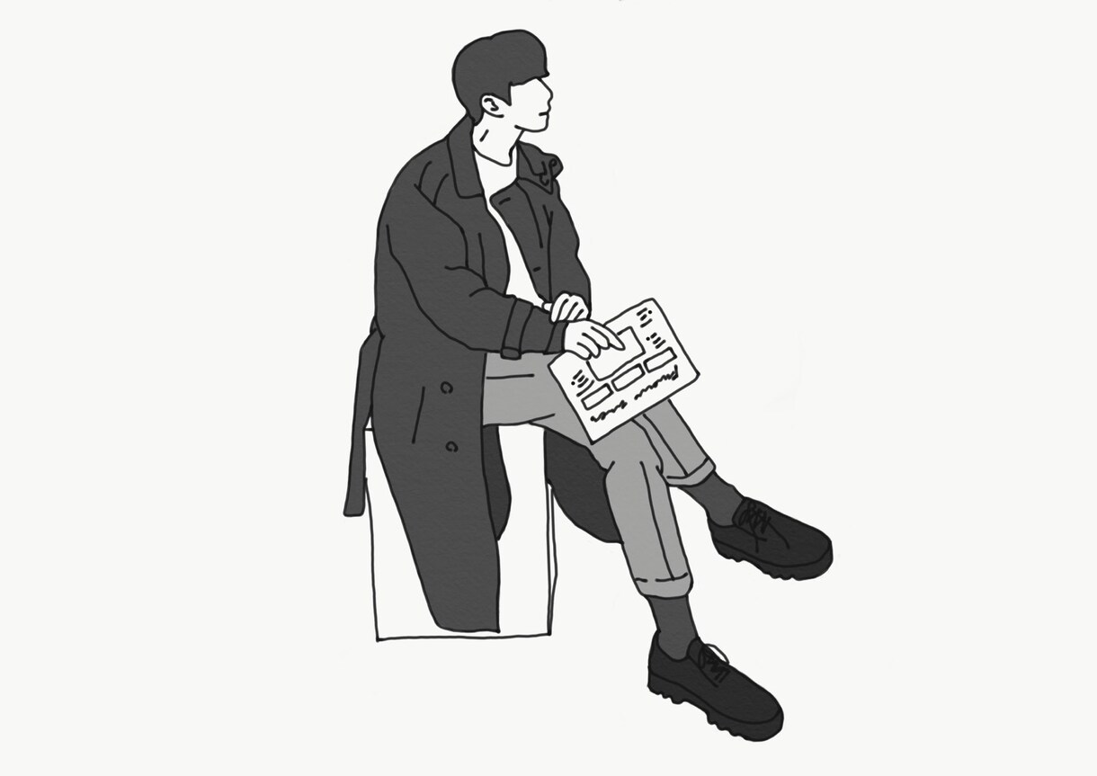 シンプルカッコいいイラスト描きます シンプルでモダンな雰囲気の人々やシーンを作成します！ イメージ3
