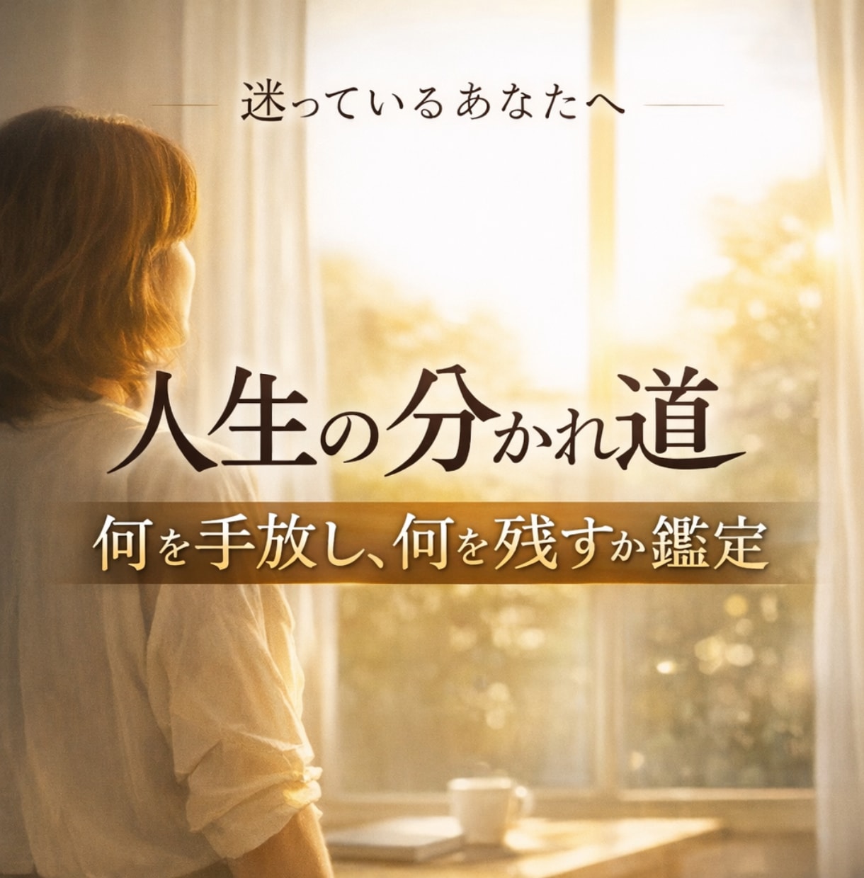 人生の分かれ道、何を手放し、何を残すか鑑定します 手放す勇気と、残す使命をお伝えします イメージ1