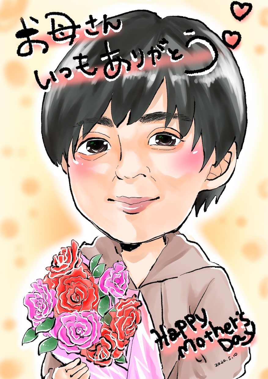 特徴を捉えた可愛くキレイな似顔絵を描きます 最短3日！記念日や友達家族へのプレゼントにオススメ♬.*ﾟ イメージ2