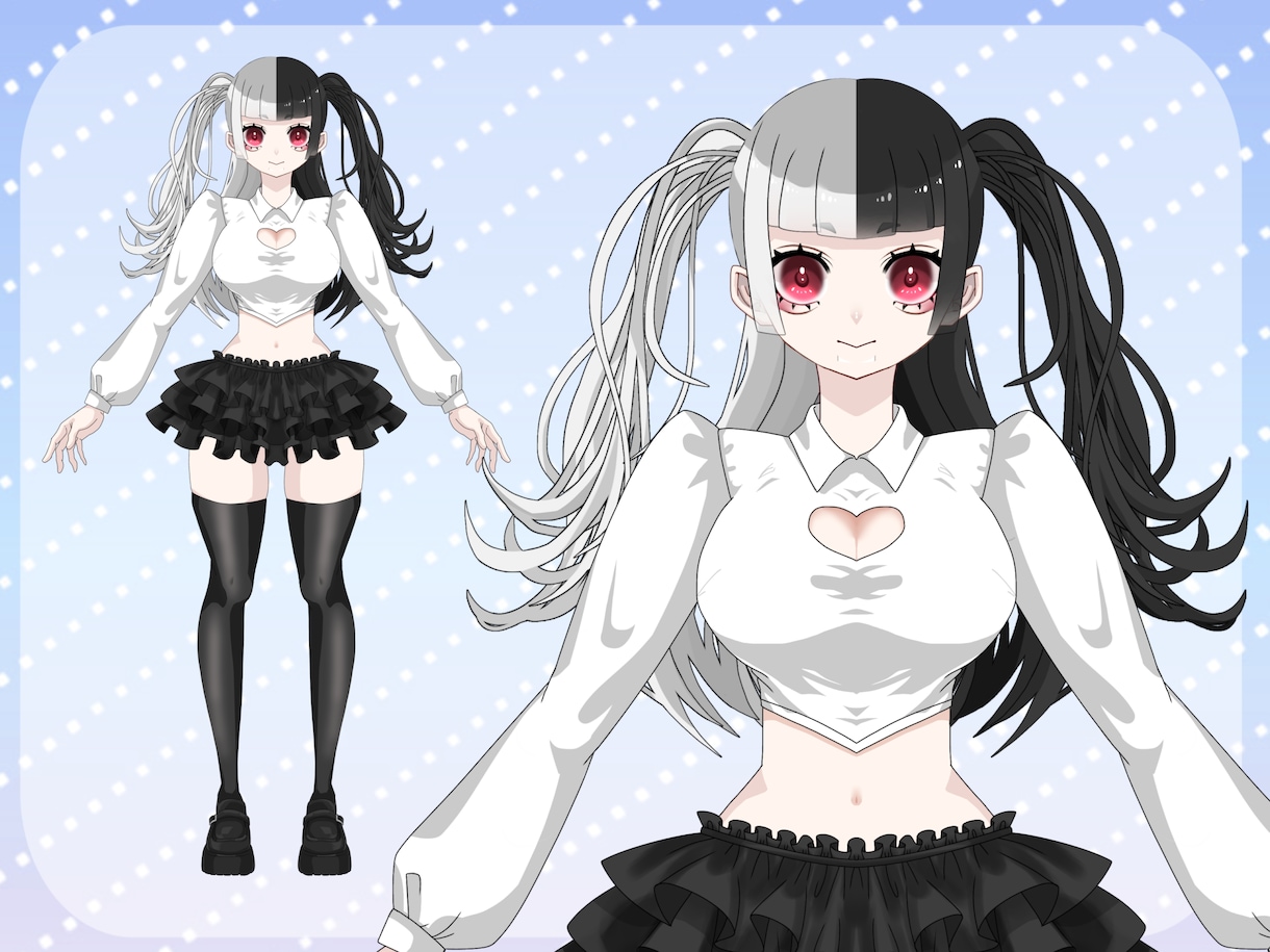 Vtuberの立ち絵〜モデリング一括制作します 実績向上のため先着5名様格安ご提供！値段以上のクオリティを。 イメージ4