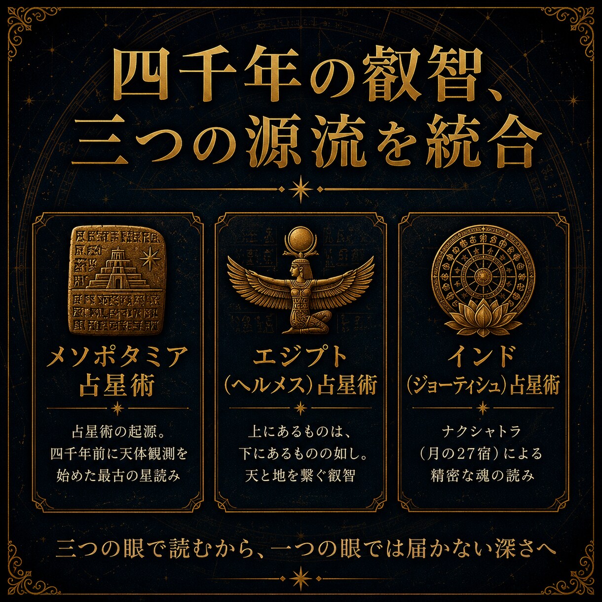 古代占星術で、あなたの今のお悩みに答えます 恋愛・仕事・人間関係。あなたの悩みを四千年の星が照らす イメージ3