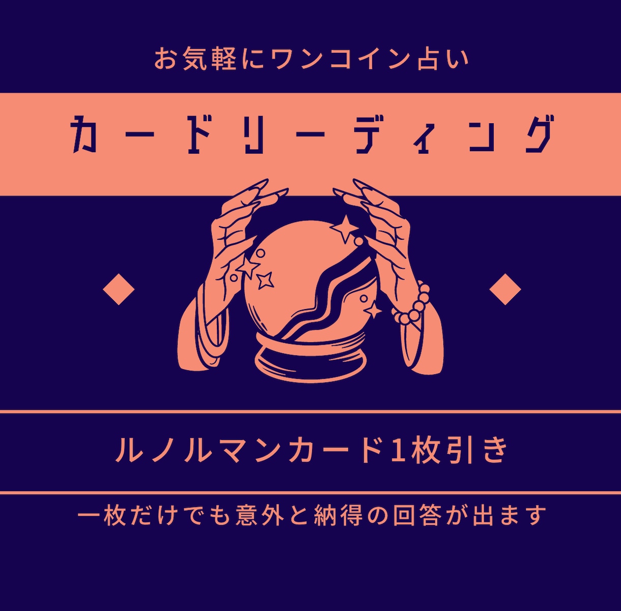 霊感ルノルマンカードで一問一答、スッキリ鑑定します 1枚引きで少し先の未来を覗いてみましょう イメージ1