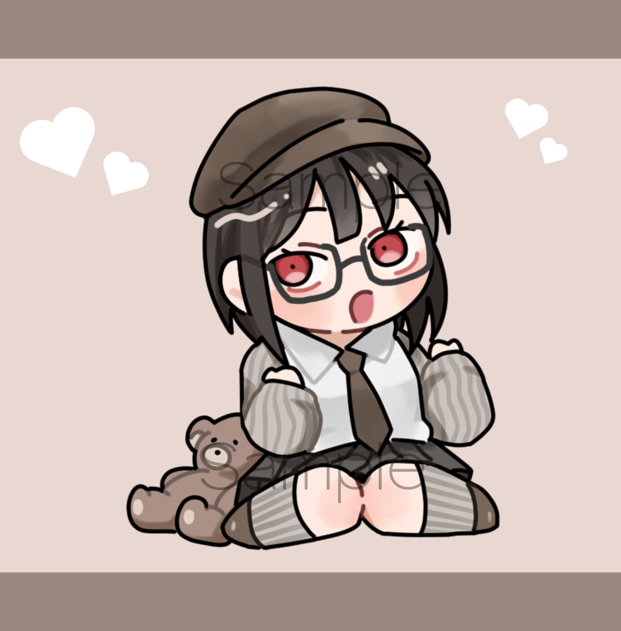 モチモチ可愛い！配信SNSを彩るミニキャラ描きます 初めての方にも安心していただける迅速な対応を心掛けております イメージ8