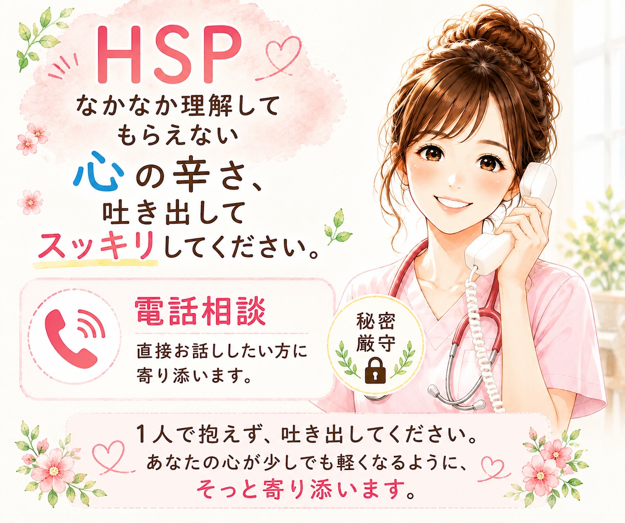 HSP気質さんの心に寄り添いますます 気にしすぎと言われてきたあなたへ イメージ1