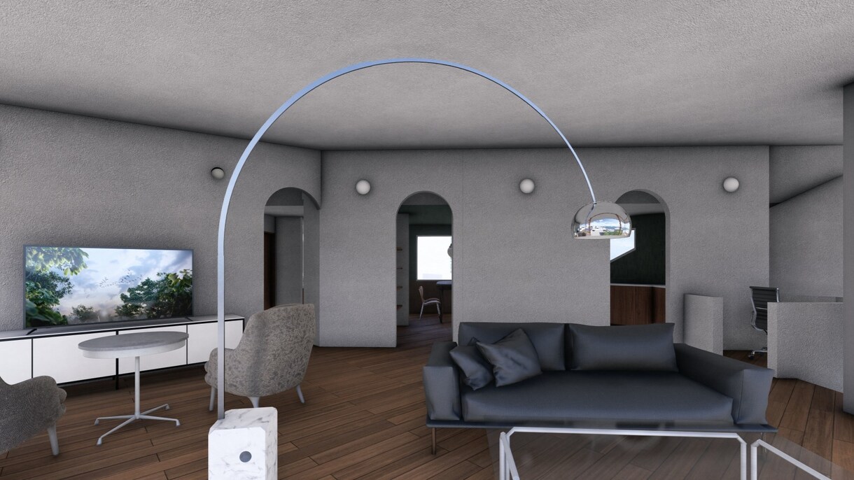 短納期/提案用の内観3Dパースを制作します 建築系大学院及び設計事務所の経験を活かし、短納期で制作します イメージ2