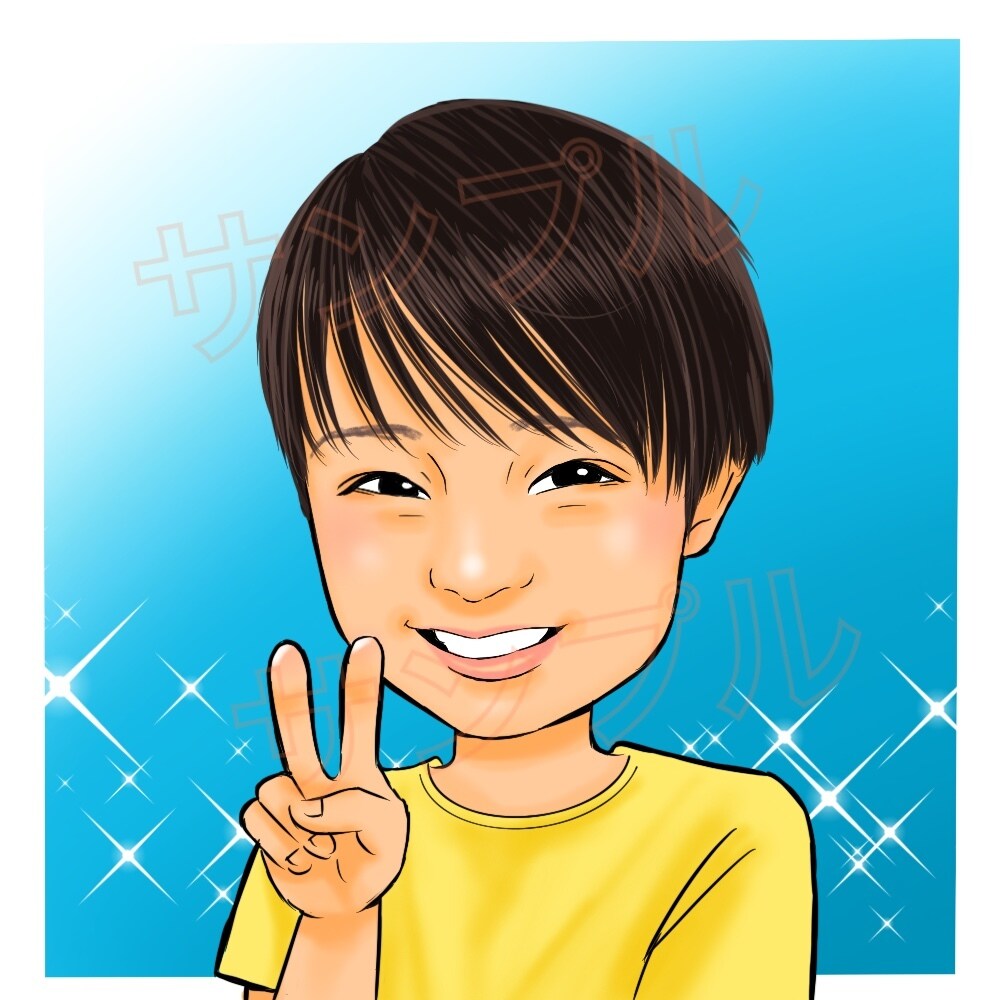 販売実績1000件以上⭐︎やさしい似顔絵かきます バストアップで2000円⭐︎お2人目から1500円 イメージ9