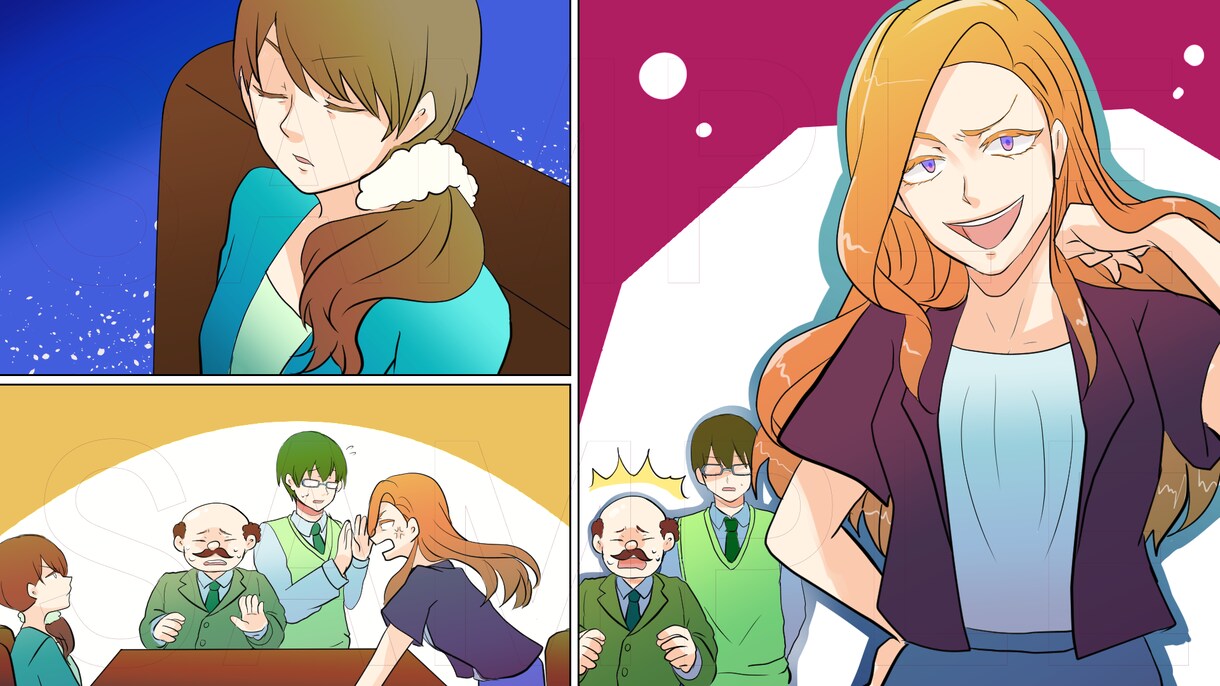 20P程度の動画用漫画描きます 原稿をもとに、フルカラーで見やすく！分かりやすい！ イメージ7