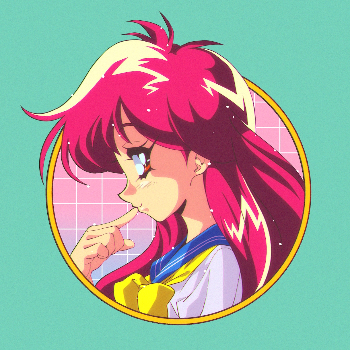 90's風のレトロポップなイラストを描きます SNSアイコン・グッズ制作等様々な用途に対応いたします イメージ4