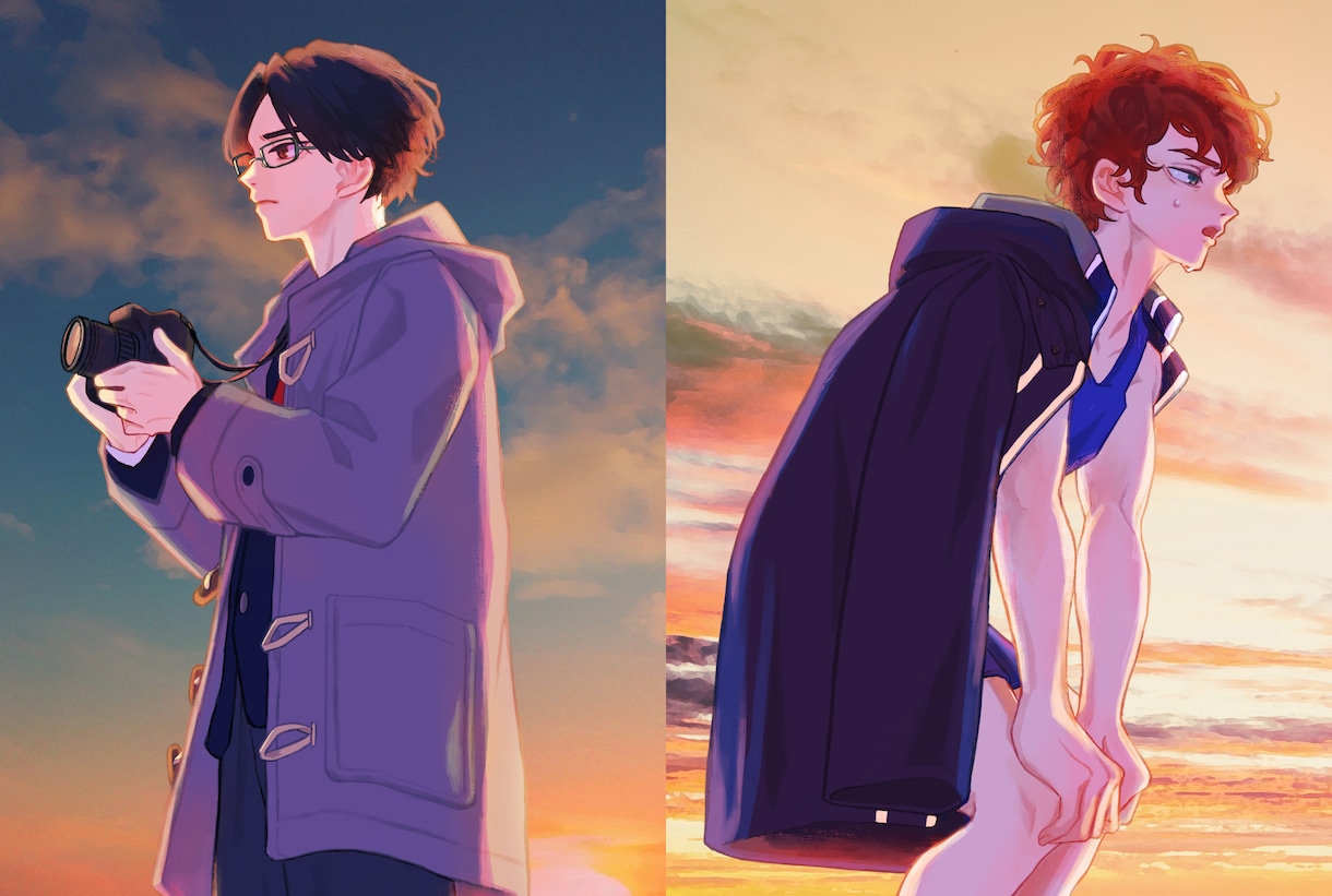 厚塗りイラストで風景、キャラクター描きます 印象的なカラーと光の表現が得意です！ イメージ8